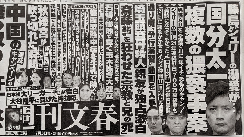 週刊文春 広告 政治