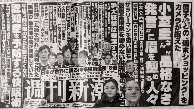 週刊新潮 広告 政治