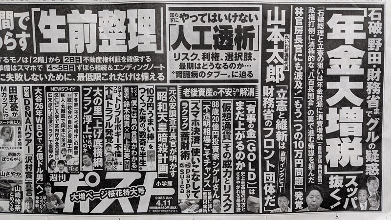 週刊ポスト 広告 政治