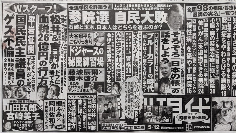 週刊現代 広告 政治